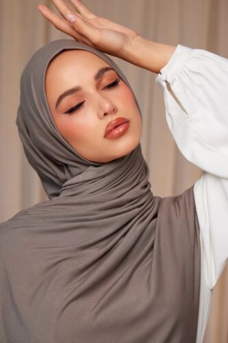 Jersey Hijab Scarf Cotton Shawl Big Size Thin for Woman Muslim Fashion Femme - Afbeelding 1 van 29