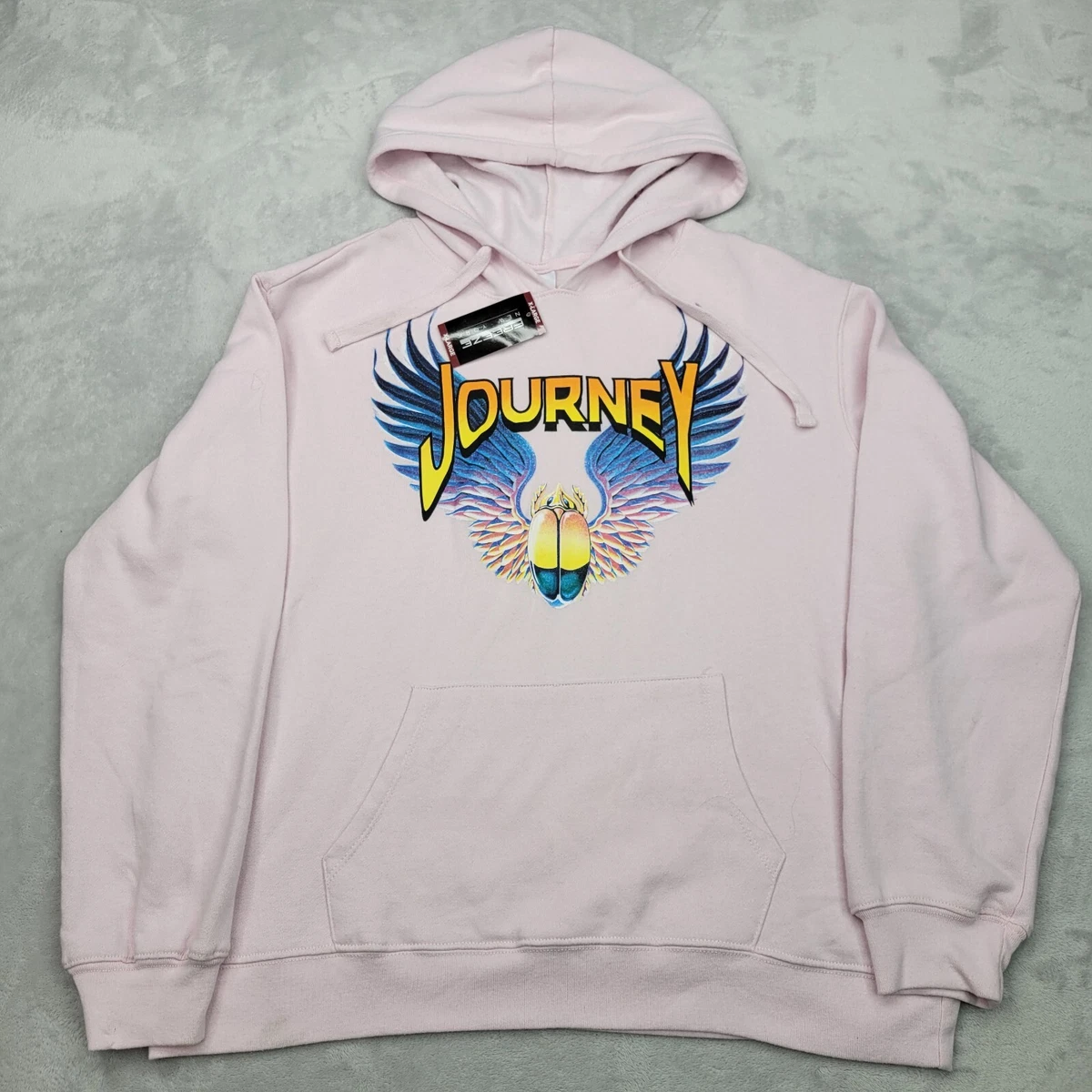 Journey Hoodie Men Extra Large Pink Sweater Rock Concert Tour Adult XL |  eBay