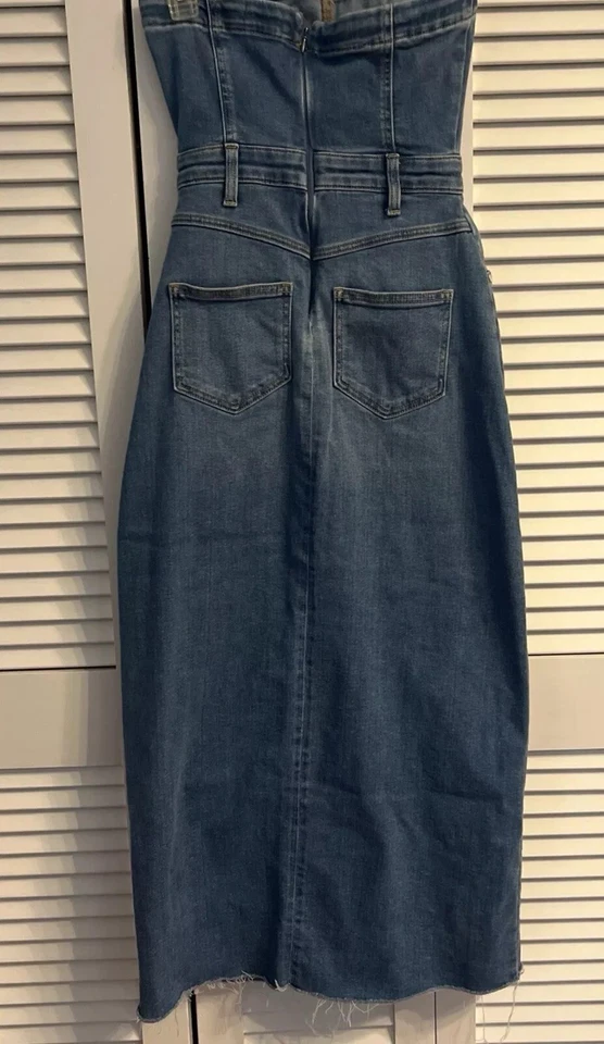 Pilcro для Anthropologie Jean без бретелек юбка костюм размер XS - Изображение 3 из 4