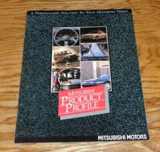 Original 1990 Mitsubishi Product Profile Sales Brochure 90 Sigma Eclipse Galant Original 1990 Mitsubishi Product Profile Sales Brochure 90 Sigma Eclipse Galant