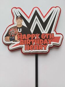 Wwe Inspired Cake Topper Any Wrestler Done Cake Decorations Ebay