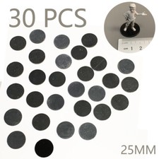 30PCS/Lot 25mm Black Circular Round Base Miniatures Fit For DND Wargames TRPG