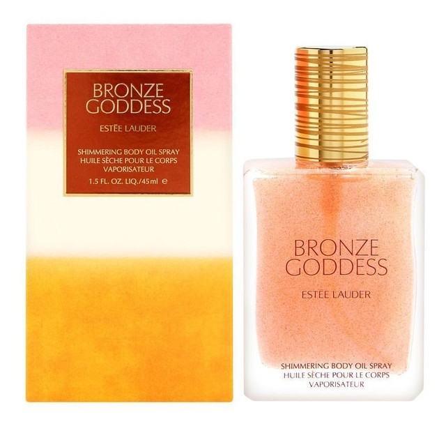 Bronze Goddess by Estee Lauder Shimmering Body Oil Spray 1.5 Oz for
