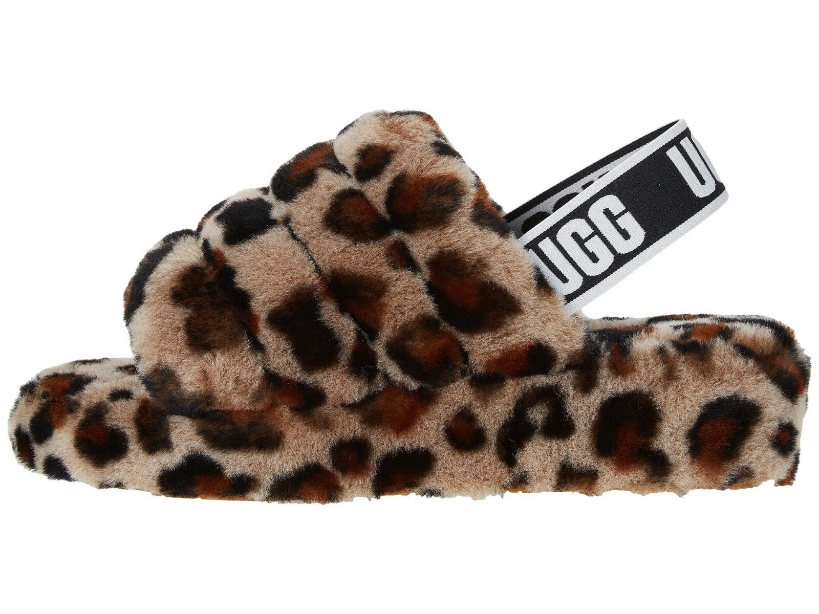 cheetah ugg slides