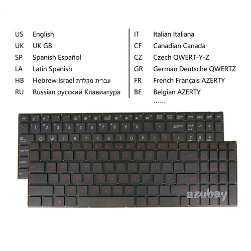 Keyboard for Asus P550C P550L P550LA P550LAV P550LC P550LD P552E P552EP Pro550CA - 第 1/18 張圖片