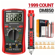 Digital Voltmeter Ammeter Ohmmeter Multimeter Volt AC DC Tester Meter US
