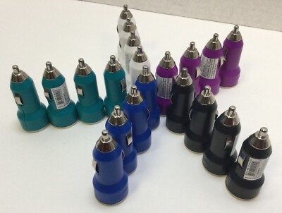 Wireless Gear Dual USB Car Adapter/Charger, 4 Pack, Pick a Color, Free Shipping