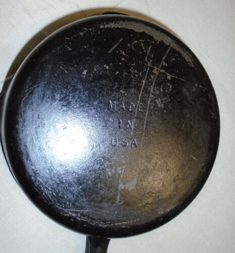 Cast Iron Pot W/Hinged Skillet Lid Bread Making 8FS W/ Lid 4 IN 1 Set USA READ - Picture 8 of 16