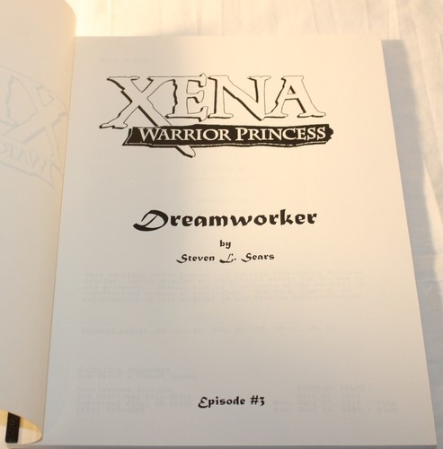 XENA WARRIOR PRINCESS TV SCRIPT Dreamworker 3 Signed Steven Sears - Picture 5 of 5