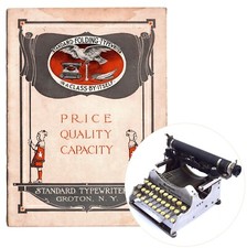 Repro Standard Folding Typewriter Trade Catalog Vtg Groton NY Antique thumbnail