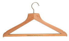 Canadian Pacific Hotels 17-inch Wood Hanger with Pants Bar