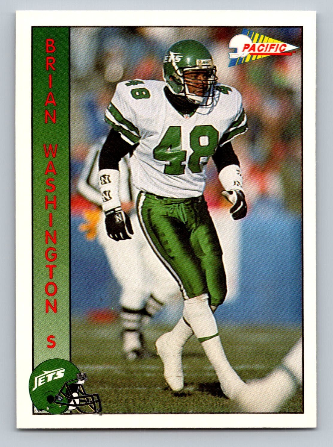 Brian Washington 1992 Pacific #227 New York Jets