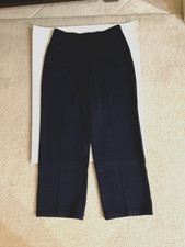 St John Collection By Marie Gray Santana Knit Pants Navy Womens Size 10