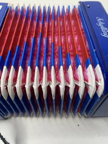 Vintage Blue Schilling Kids Accordian Used Works - Picture 9 of 12