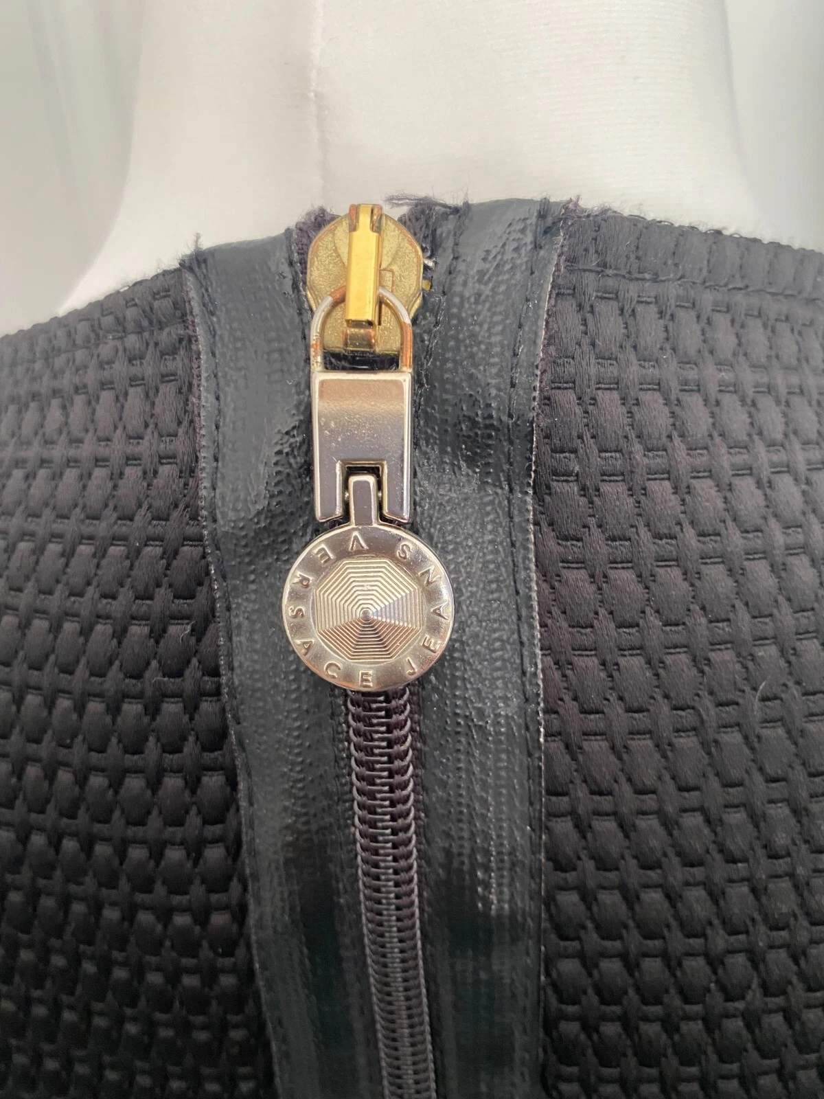 Abito body nero jeans ICONIC VERSACE UK 12 I 44