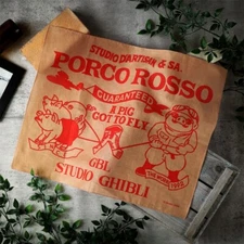 Japan Studio Ghibli Porco Rosso Bandana Leather Color GBL x STUDIO D'ARTISAN