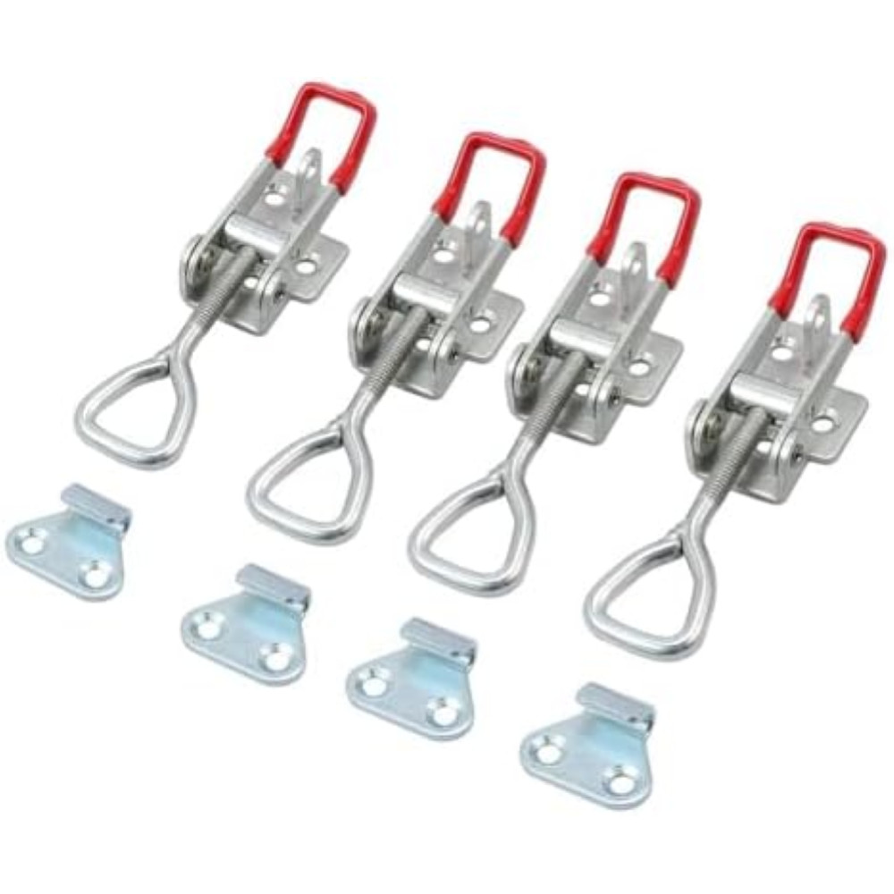 Tanice 4PZ Chiusura a Leva Regolabile Zinco 180kg per Casse e Mobili