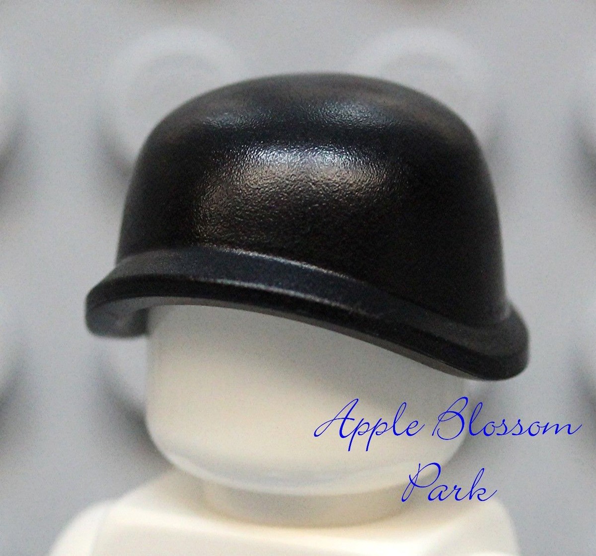 NEW Lego Minifig Black STEEL POT HELMET Hat - Soldier Minifigure