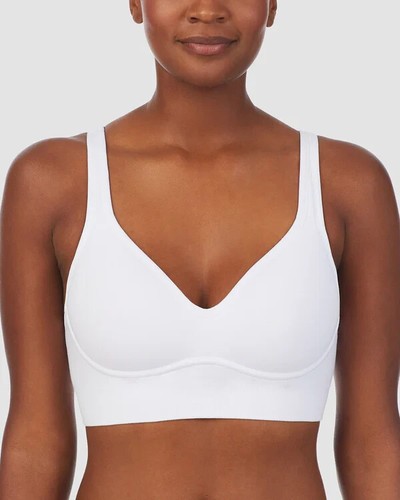 On Gossamer Cabana Cotton Seamless Built Up Wirefree Bra WMN M White G3320-I100A