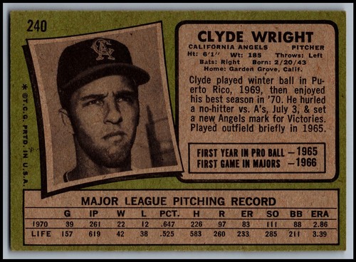 1971 Topps Baseball Cards 1-263 - You Pick - aaalvins - Picture 169 of 193