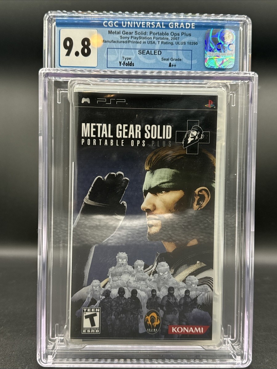 PSP＆カセット Metal Gear Solid Portable Ops Plus PSP - CGC 9.8 A++ Sealed Graded