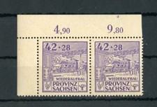 SBZ Nr.89A II + F2 ** ECKRANDPAAR 42Pfg. PLATTENFEHLER ME 40,-++ (129064)