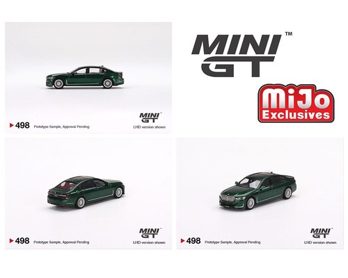 MINI GT 1:64 BMW Alpina B7 xDrive Alpina Green Metallic Model Car MGT00498-1I - Picture 5 of 7