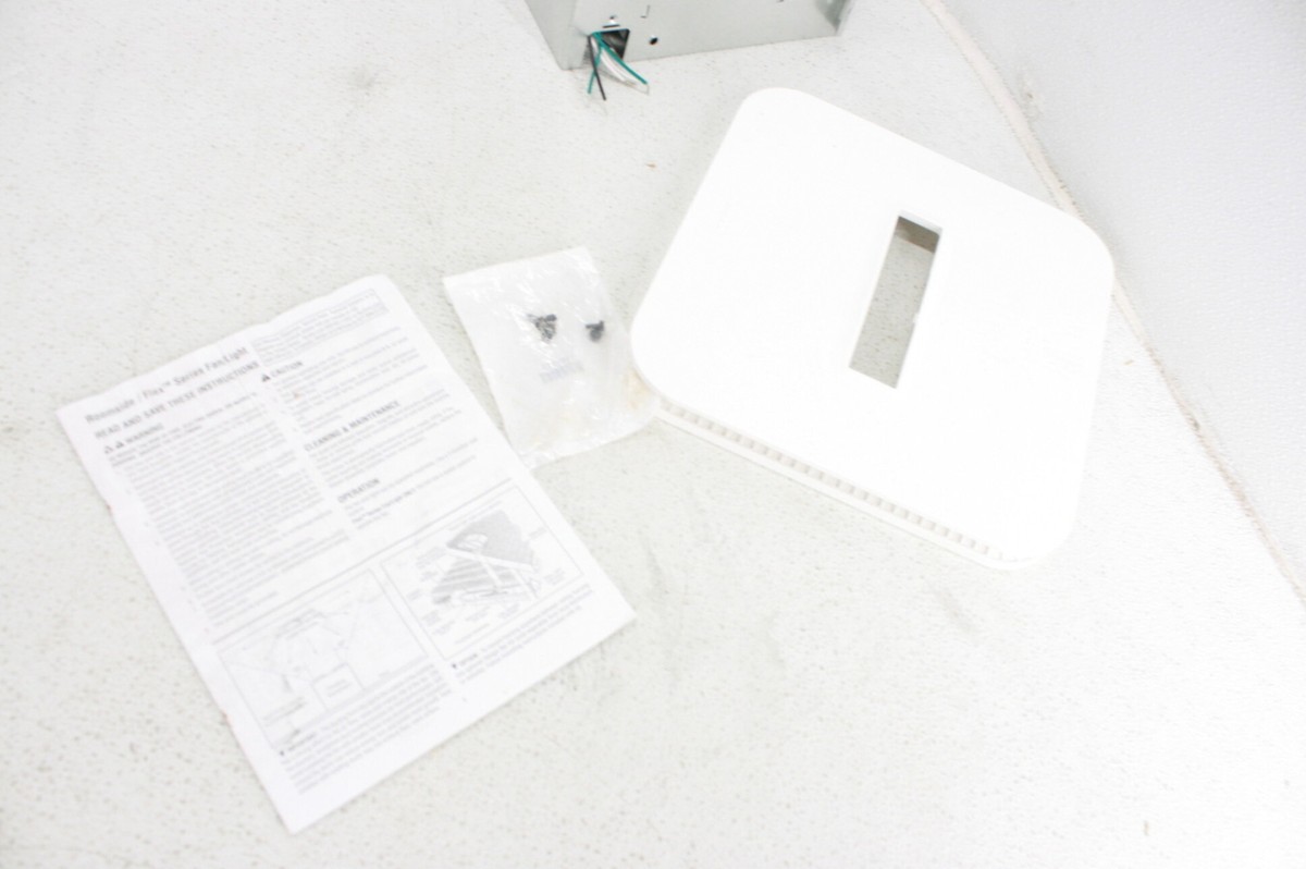 Broan NuTone AE110LK-A Ventilation Fan w LED Clean Cover Roomside  Installation | eBay