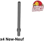 Lego 4x Bar 6L Bar Stick Stick Rod Stop Ring Dark Grey/Dark B Gray 63965 NEW