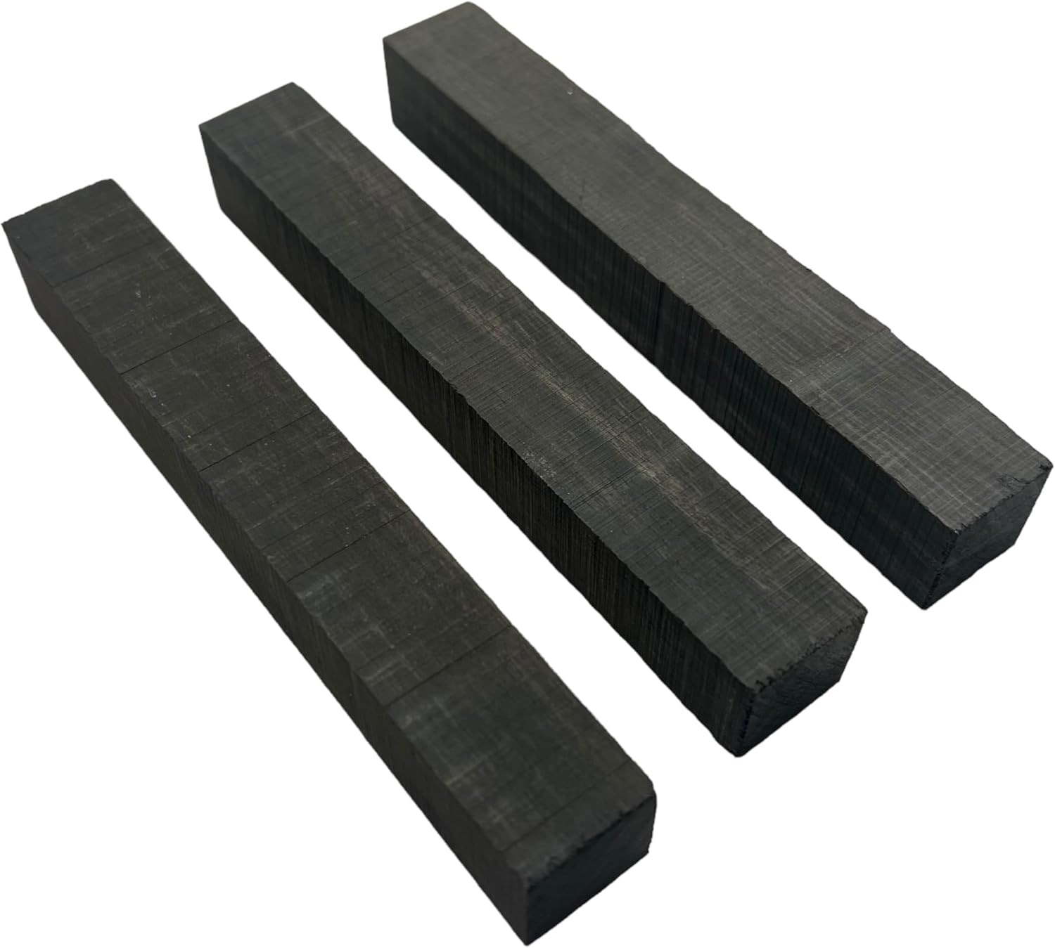 Carrelets ébène du Gabon 140x20x20mm pour manche de couteau et tournage