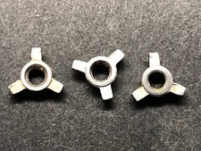 3 - 1/24 scale slot Car 5/40 Axle 3 Prong Knock Offs