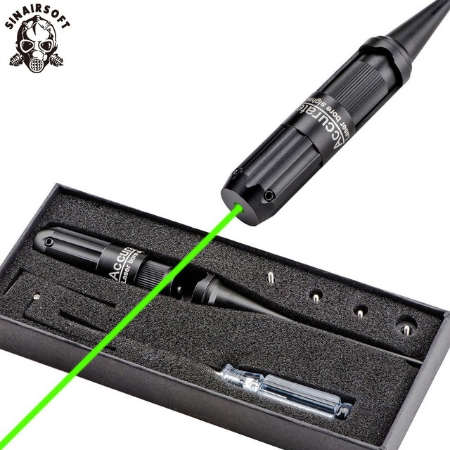 1PC Green Laser Sight Bore Sighter Scope 0.22-0.50 five Caliber Rifle Collimator 1PC Green Laser Sight Bore Sighter Scope 0.22-0.50 five Caliber Rifle Collimator