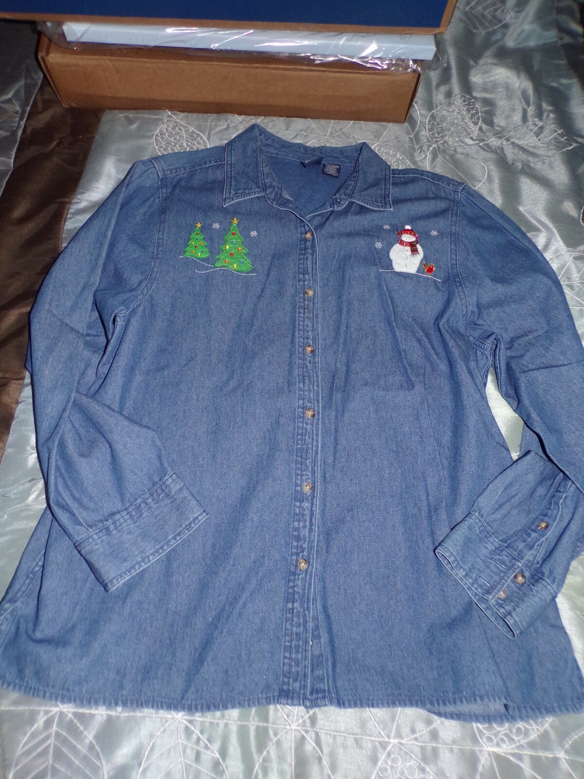 Women's Size XLarge Basic Editions Long Sleeve De… - image 2