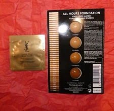 NEW YSL Touche Eclat Blur Primer + All Hours Foundation 4 Shades Samples