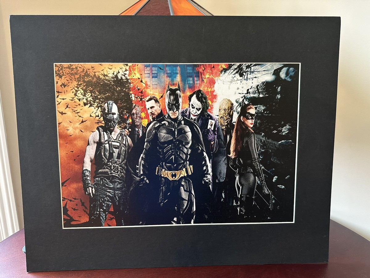 Batman The Dark Knight Premium Print Matted-Batman, Joker, Bane