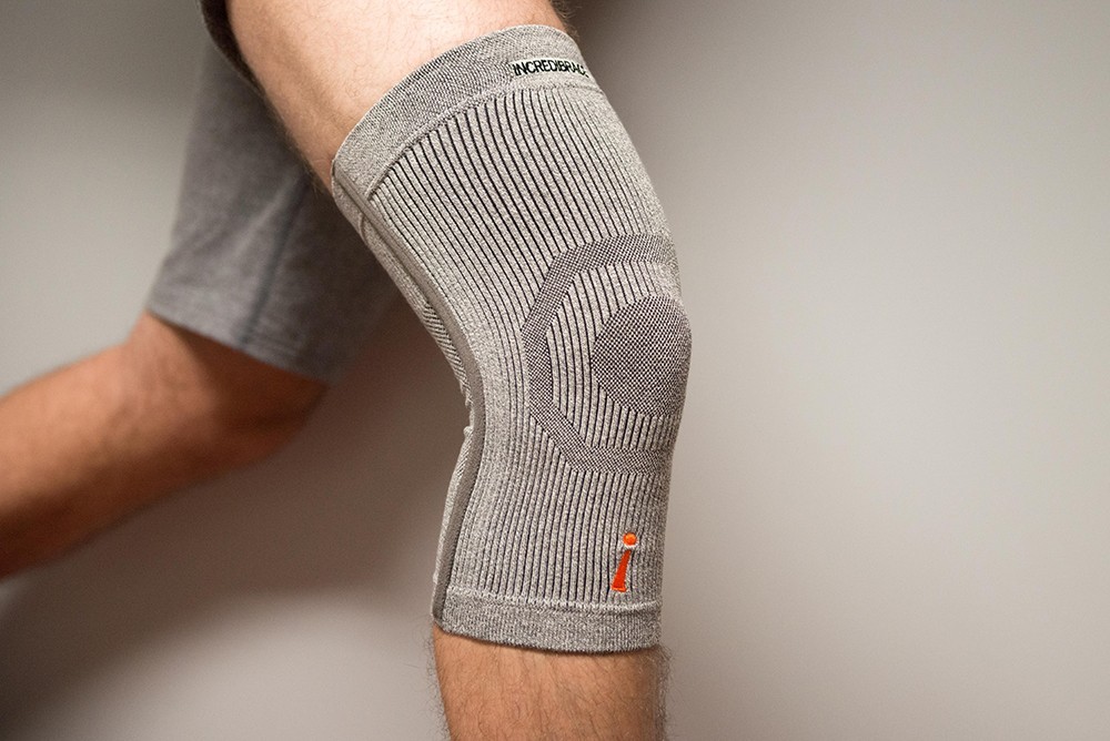 Incrediwear Incredibrace Knee Brace Sleeve (M, L, XL, XXL, XXXL) Grey