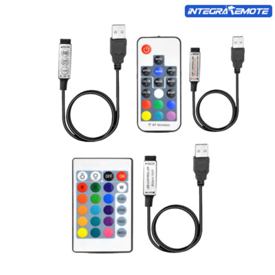 USB Led Strip IR RF Remote Controller 24/17/3 Key For DC5V RGB 3528 5050 Lamp