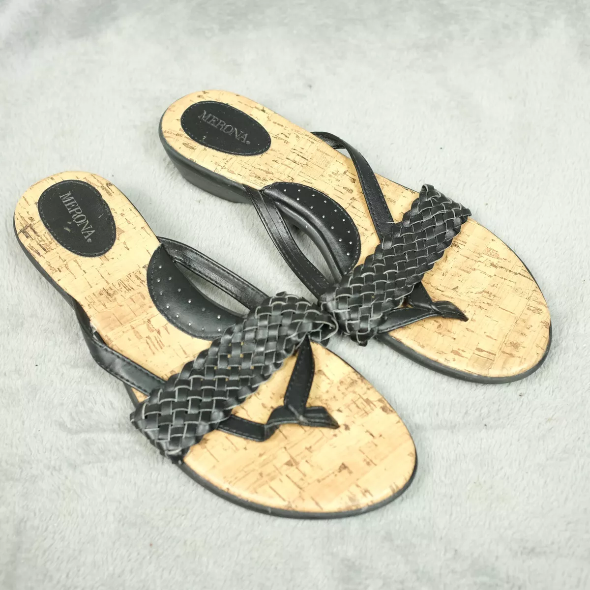 Merona black sandals sale