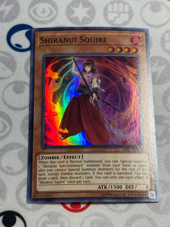 Shiranui Squire SAST-EN019 Super Rare NM Yugioh Card