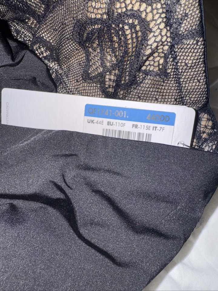 Calvin Klein Bra Full Cup Bra Underwired Lined Supportive Size 44 DDD New - Image 2 of 4