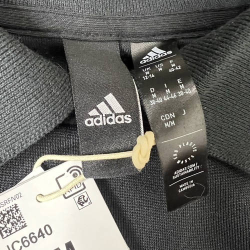 Adidas Größe M Tiro Suit Up Track Sweatshirt schwarz Logo übergroßer Kragen NEU $ 65 - Bild 11 von 18