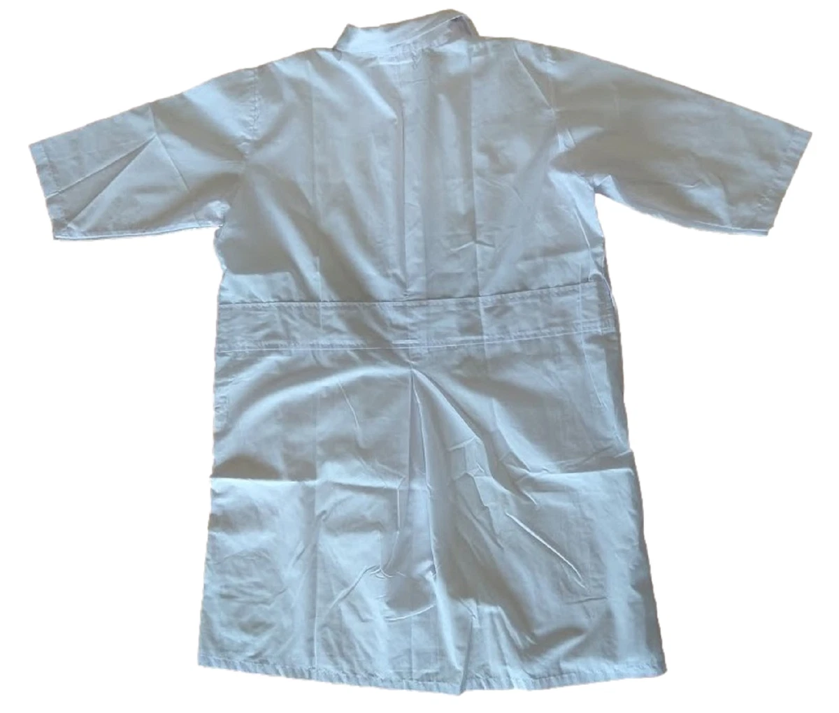 Mary Collection White Lab Jacket, Button Front, 3/4 Sleeves, Size Large, GUC