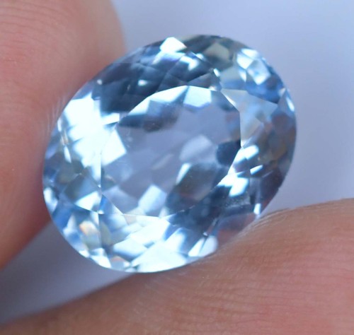 9.20 CT Natürlich Namibia Jeremejevite Makellos Agl Zertifiziert Oval Lose - Picture 4 of 7