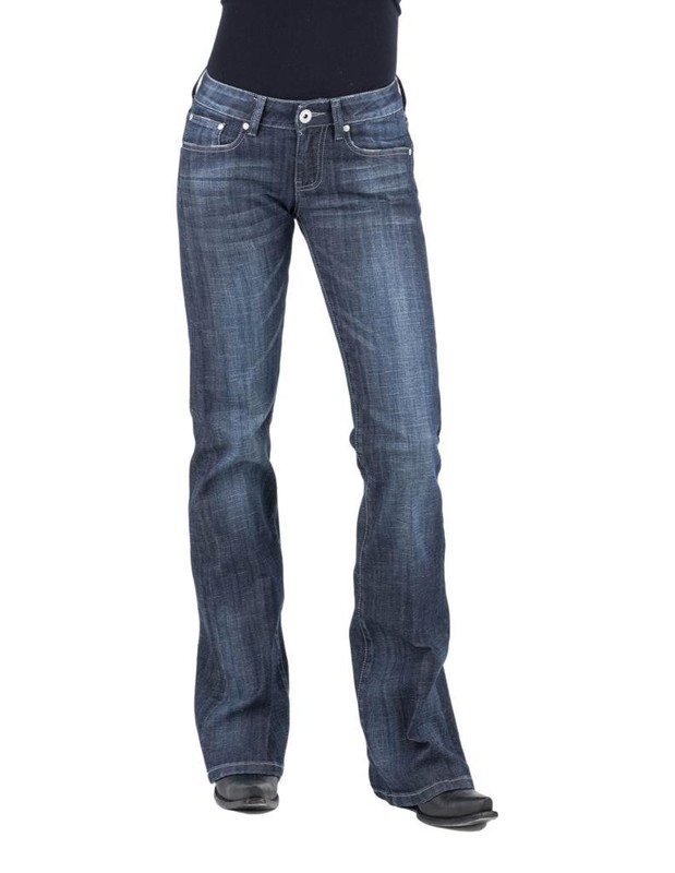 Stetson Western Jeans Womens Low 6 Long Blue 11-054-0816-1321 BU CLEARANCE