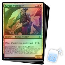 FOIL KARGAN WARLEADER X4 Zendikar Rising ZNR Magic MTG MINT CARD