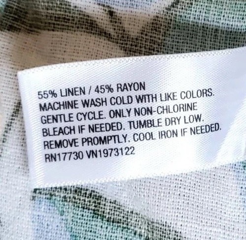 Ava & Viv Womens Linen Blend Top Linen Blend All Over Lemon Print Resort SZ 3X - Picture 6 of 15