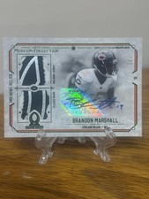 2014 Museum Coll. - Sig Swatch P Bowl Auto Relics Brandon Marshall #PBDRA-BM 1/1