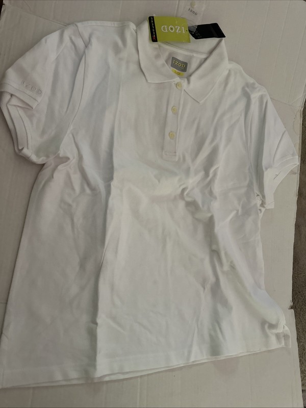 New IZOD Women’s XXL White Golf Shirt