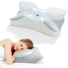 Cervical Neck Pillow for Sleeping - Memory Foam Pillows for Neck and Shoulder...