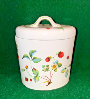 JAMES KENT VECCHIO VASO OVALE FRAGOLA FOLEY CON COPERCHIO vedi inserzione completa